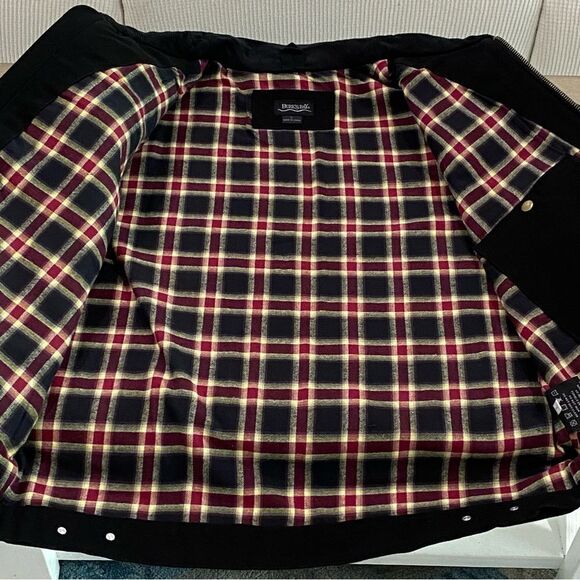 Burks Bay NRA Member Men's Jacket Black Canvas Flannel Lined Size Large - Picture 9 of 12